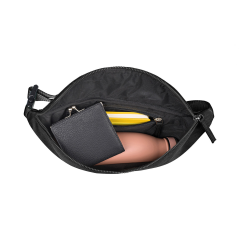 Vegan Unisex Hip Bag By Recycled Plastic Fabric Inside Zip Pocket Machine Washable Bag
