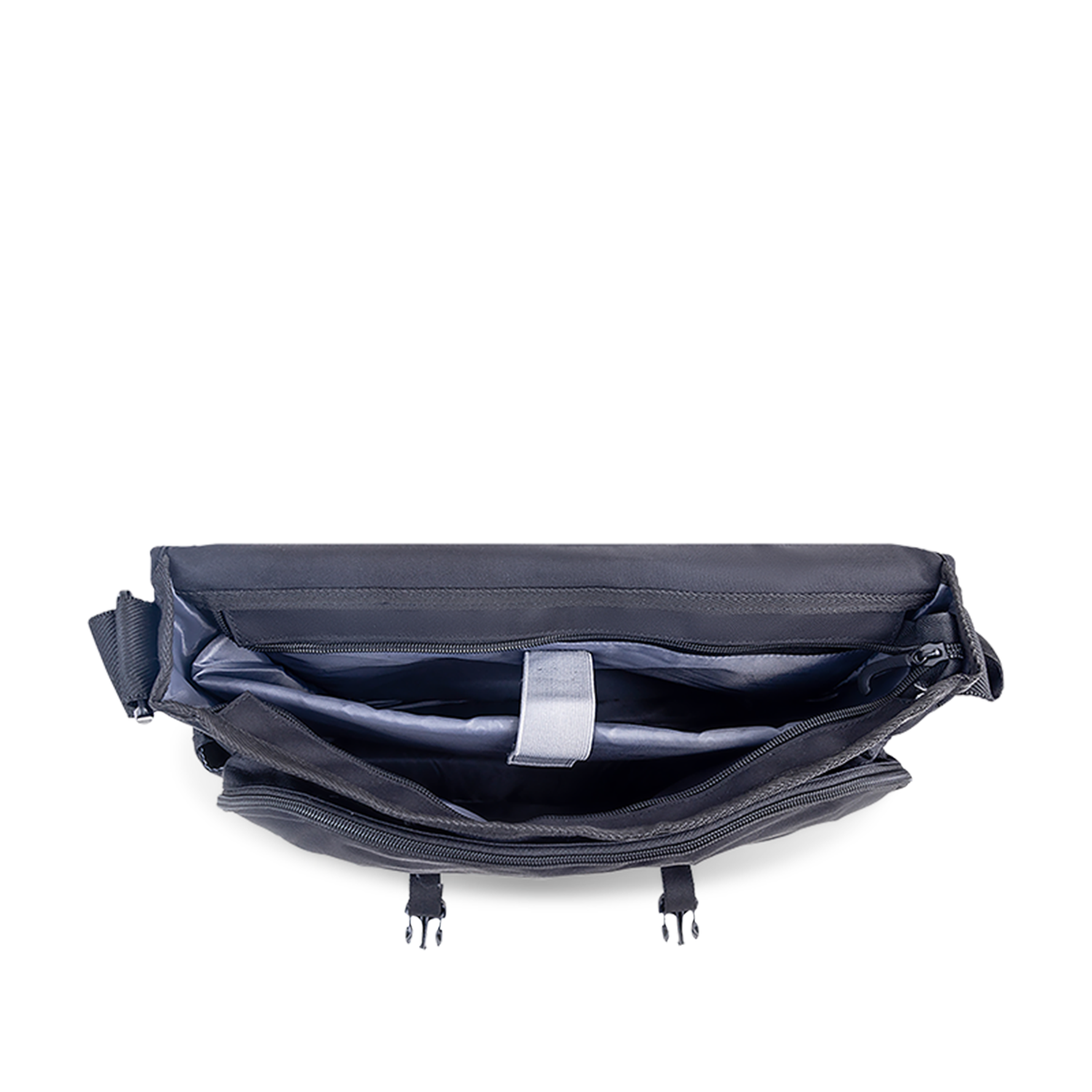 Mens Compact Laptop Messenger Bag Cell Phone Water Bottle Pocket Water Resistant 600D Polyester
