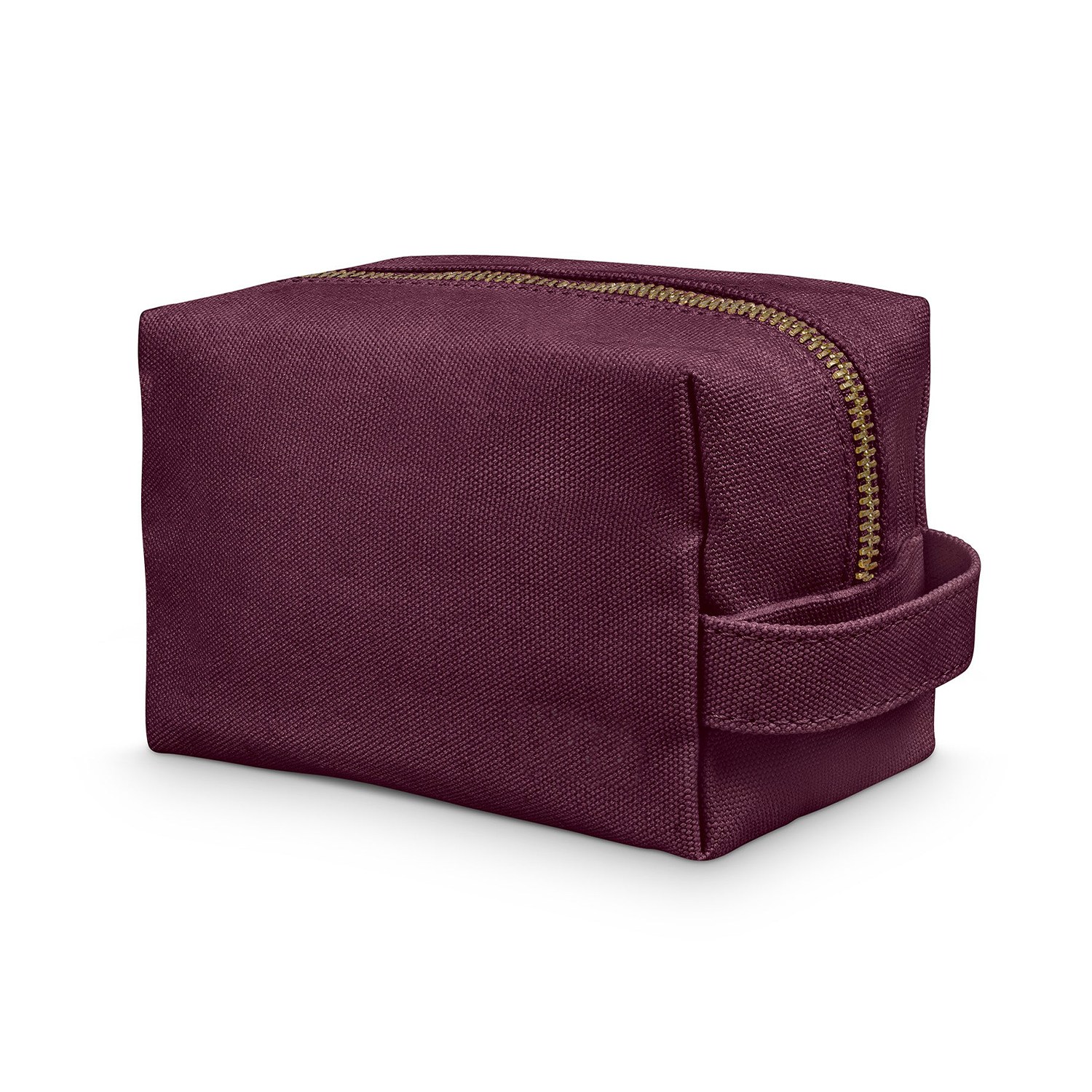 100% Vegan Compact Pouch Waxed Canvas Stylish Cosmetic Bag Pencil Case