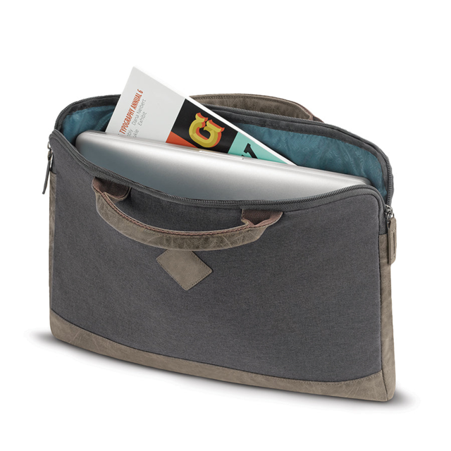 Lightweight Computer Bag Small Business Briefcase Padded Carry Handles Deep Interior Lining