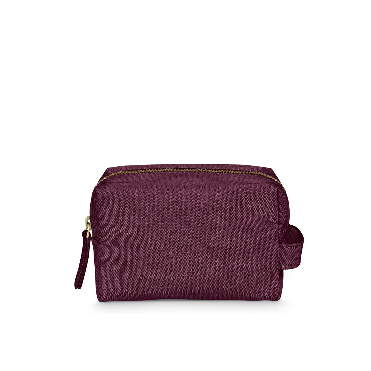 100% Vegan Compact Pouch Waxed Canvas Stylish Cosmetic Bag Pencil Case