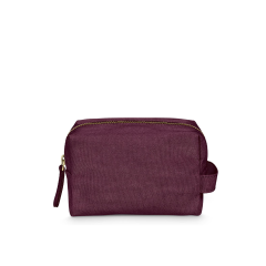 100% Vegan Compact Pouch Waxed Canvas Stylish Cosmetic Bag Pencil Case