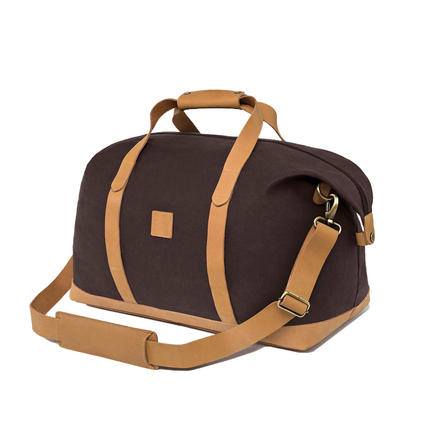 High Quality Weekender Duffle Bag Leather Shoulder Strap Waxed Canvas Big Travel Carry Bag