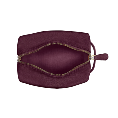 100% Vegan Compact Pouch Waxed Canvas Stylish Cosmetic Bag Pencil Case