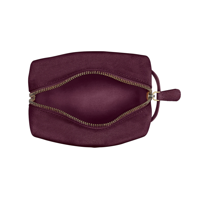 100% Vegan Compact Pouch Waxed Canvas Stylish Cosmetic Bag Pencil Case