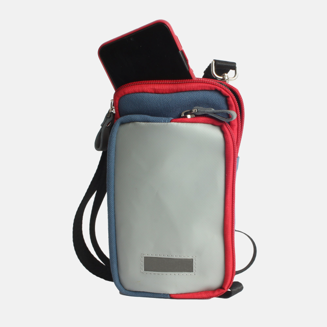 Tarpaulin RPET Crossbody Bag Sling Cellphone Bag Neoprene Women Mobile Phone Bag