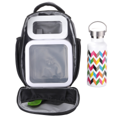 Office Custom Pattern Lunch Bag Lunch Containers Bento Boxes Soup Mugs Storage Bag Adjustable Sling Strap