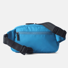 Custom Men Eco Friendly Recycled Nylon Polyester Hiking Sports Zipper Fanny Pack Waist Bag Outdoor