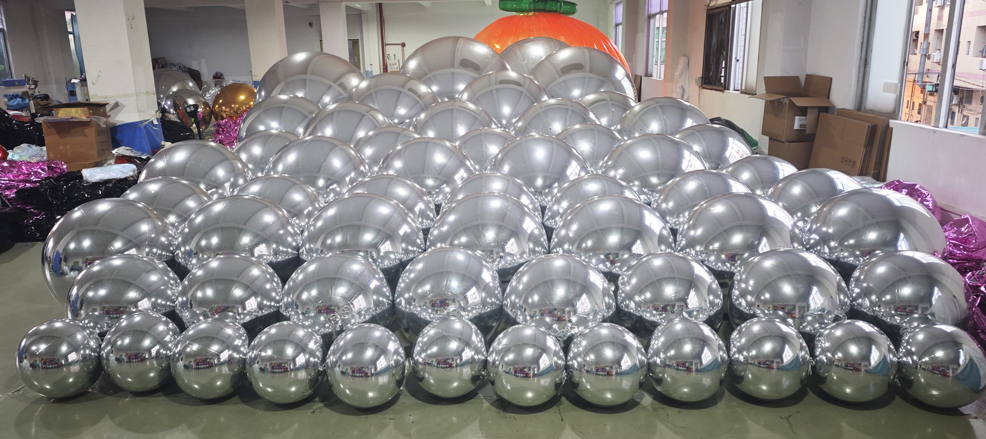 We produce big shiny balls