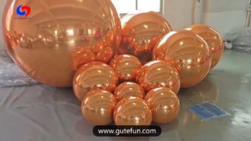 Orange shiny balls
