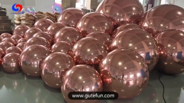 Rose gold shiny balls