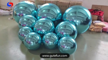 Teal shiny balls