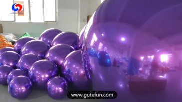 Purple shiny balls