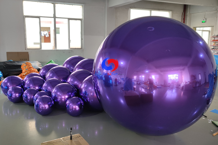 Purple shiny balls