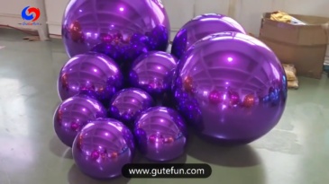 Purple big shiny balls