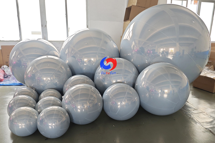White big shiny balls