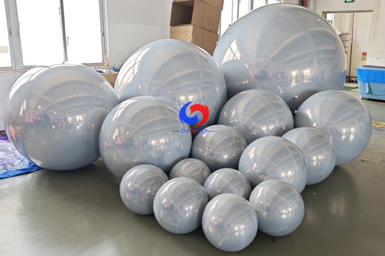 White big shiny balls