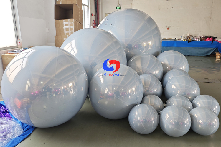 White big shiny balls