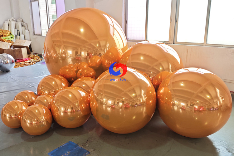 Orange big shiny balls