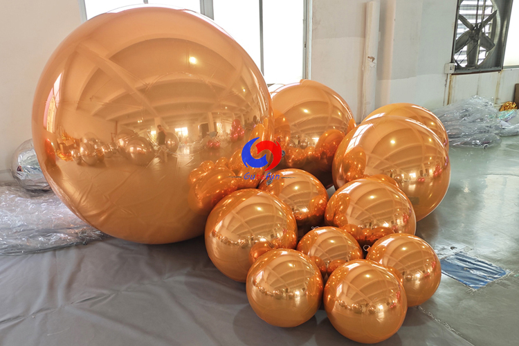Orange big shiny balls