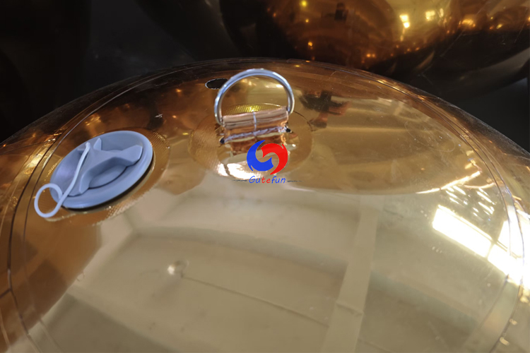 Giant Gold / Golden big shiny inflatable mirror balls / spheres for commercial party events decorations