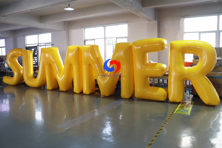 Custom inflatable letters