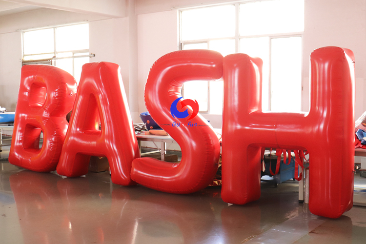 Custom inflatable letters
