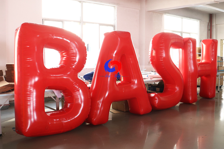 Custom inflatable letters