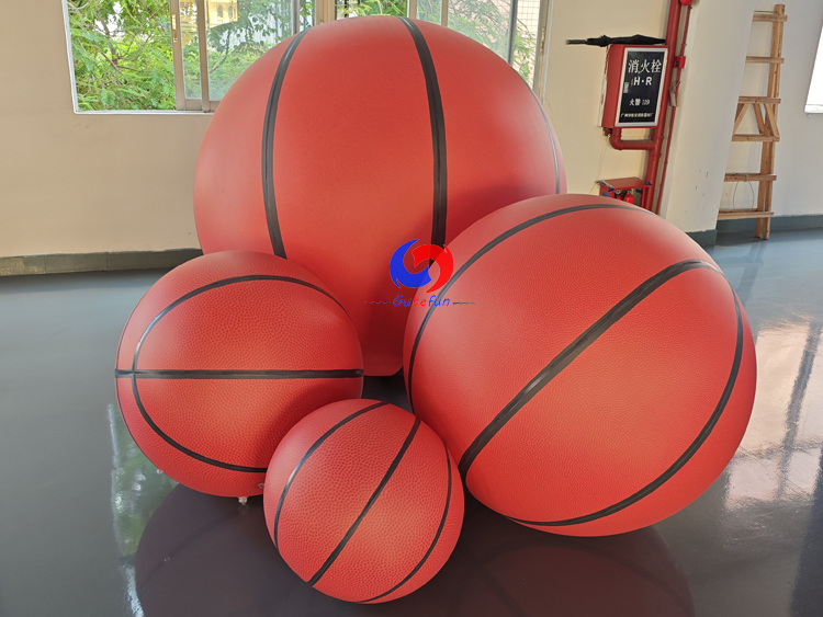 3ft / 4ft / 5ft / 6.6ft / 7.6ft custom giant inflatable basketball for sport theme party events decorations