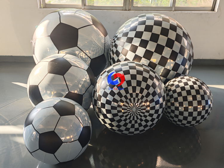Custom giant car flag shiny balls