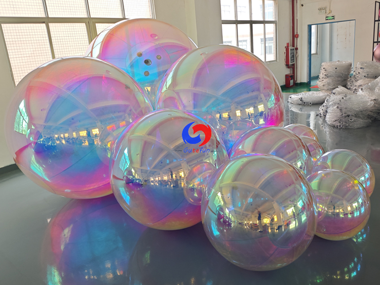 Pearl / iridescent big shiny balls for luxury party events balloons decorations