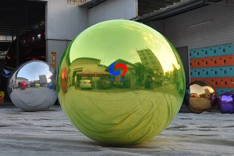 Green Big Shiny Mirror Orbs Giant Green Shiny Balls / Inflatable Balloons for Weddings,Galas,Awards Shows,Birthday Parties Decorations