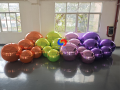 Orange + Green + Pink + Purple shiny balls bundle for luxury party events decorations