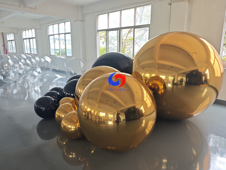 6pcs gold +6pcs black shiny balls