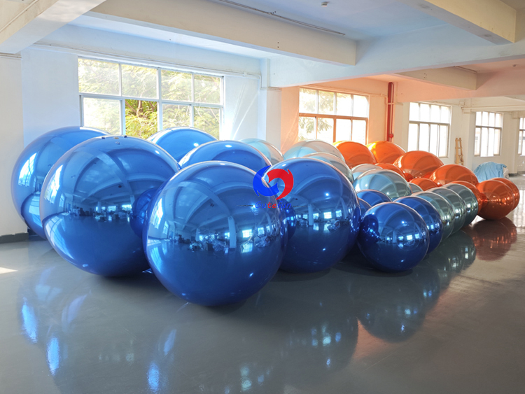 9pcs orange + 9pcs teal + 12pcs blue shiny balls