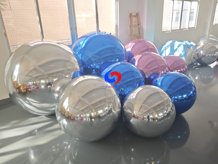 3pcs blue +3pcs pink +3pcs silver shiny balls