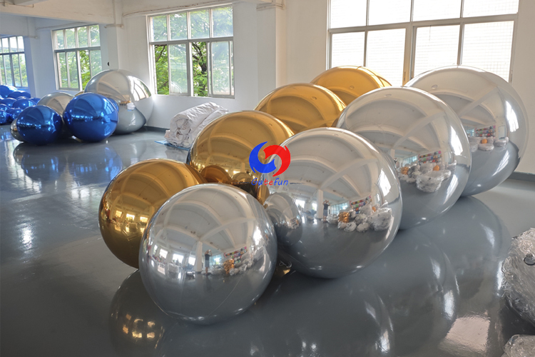 4pcs silver +4pcs gold shiny balls