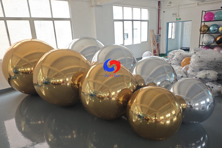 4pcs silver +4pcs gold shiny balls