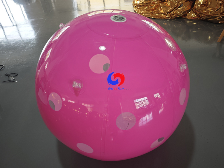 Lime Green & Hot Pink Inflatable Polka Dot Pickleball Mirror Balls  (For Event Planners, Sports Retailers, Decor Wholesalers)