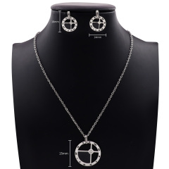 Stainless Steel Pendant Necklace Earring Set Hawaii Beach Kiribati Jewelry Wedding Party Wholesale Gifts