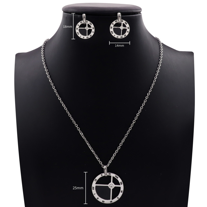 Stainless Steel Pendant Necklace Earring Set Hawaii Beach Kiribati Jewelry Wedding Party Wholesale Gifts