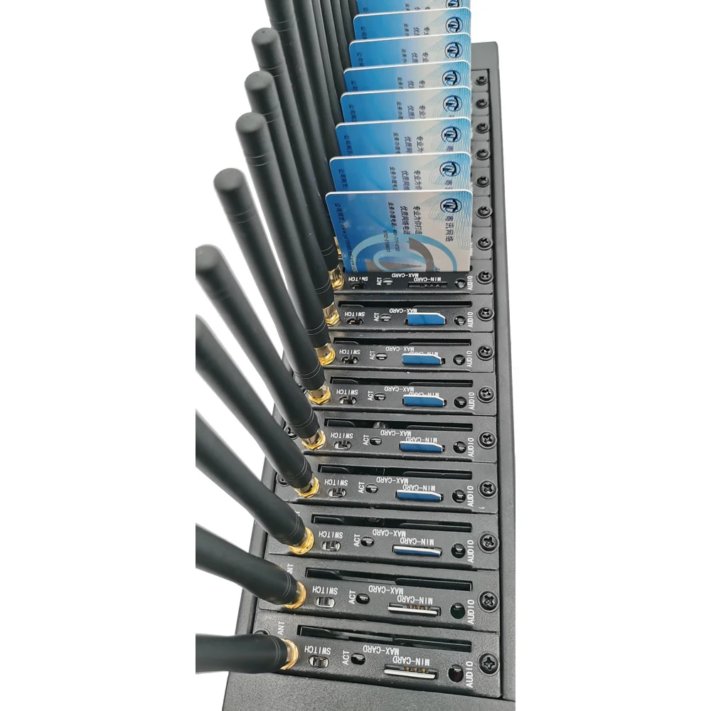 YX 2G M26 GSM 16 Ports Fast Speed Modem Free software SMS Caster Deliverer IMEI Change UART USSD AT Command System Router