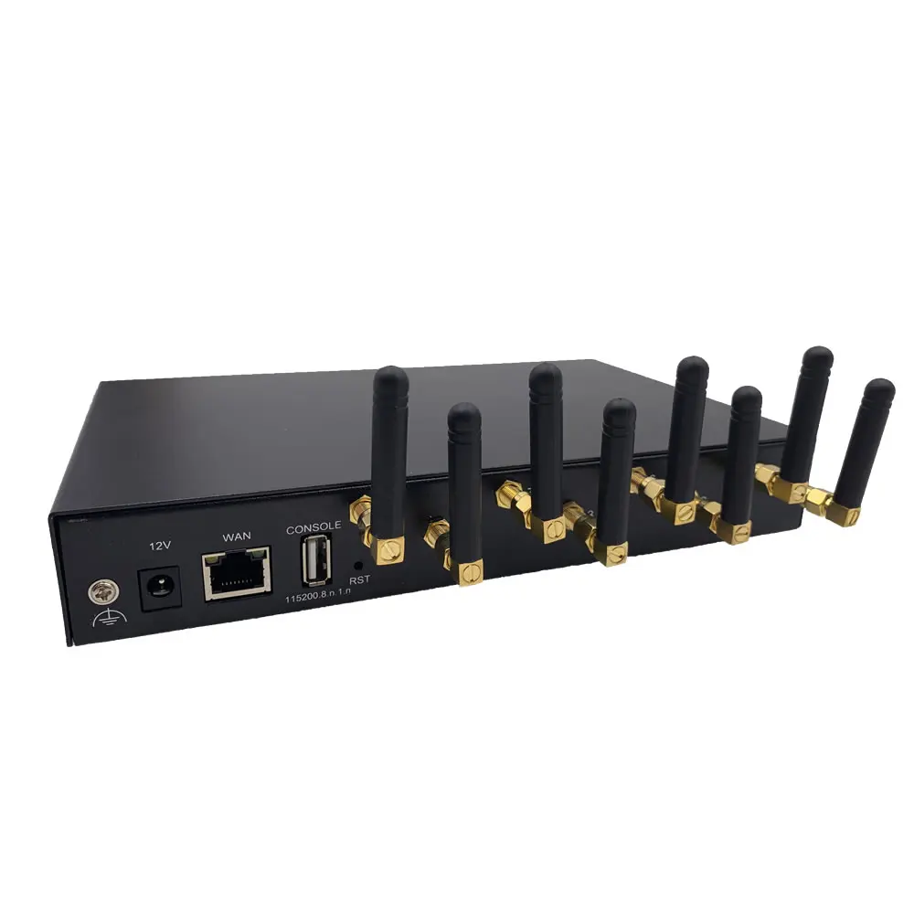 2G 8 Ports MoIP Gateway 8 SIM GSM Gateway Sim Box Support SMS/ MMS