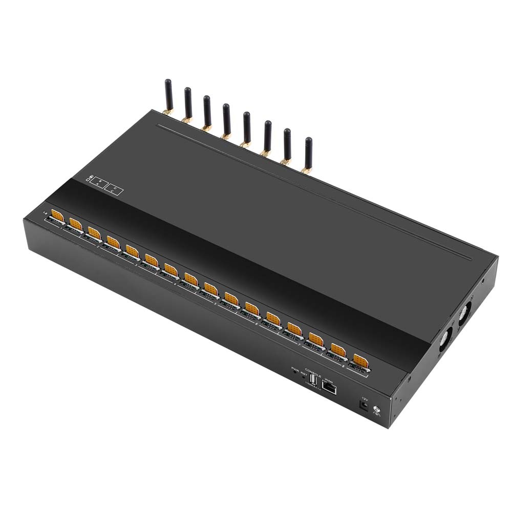 2G GSM 8 SIP Voice 32 SIM Wireless Modem, Support SMPP Http API Data Analysis And SMS Notification System Gateway
