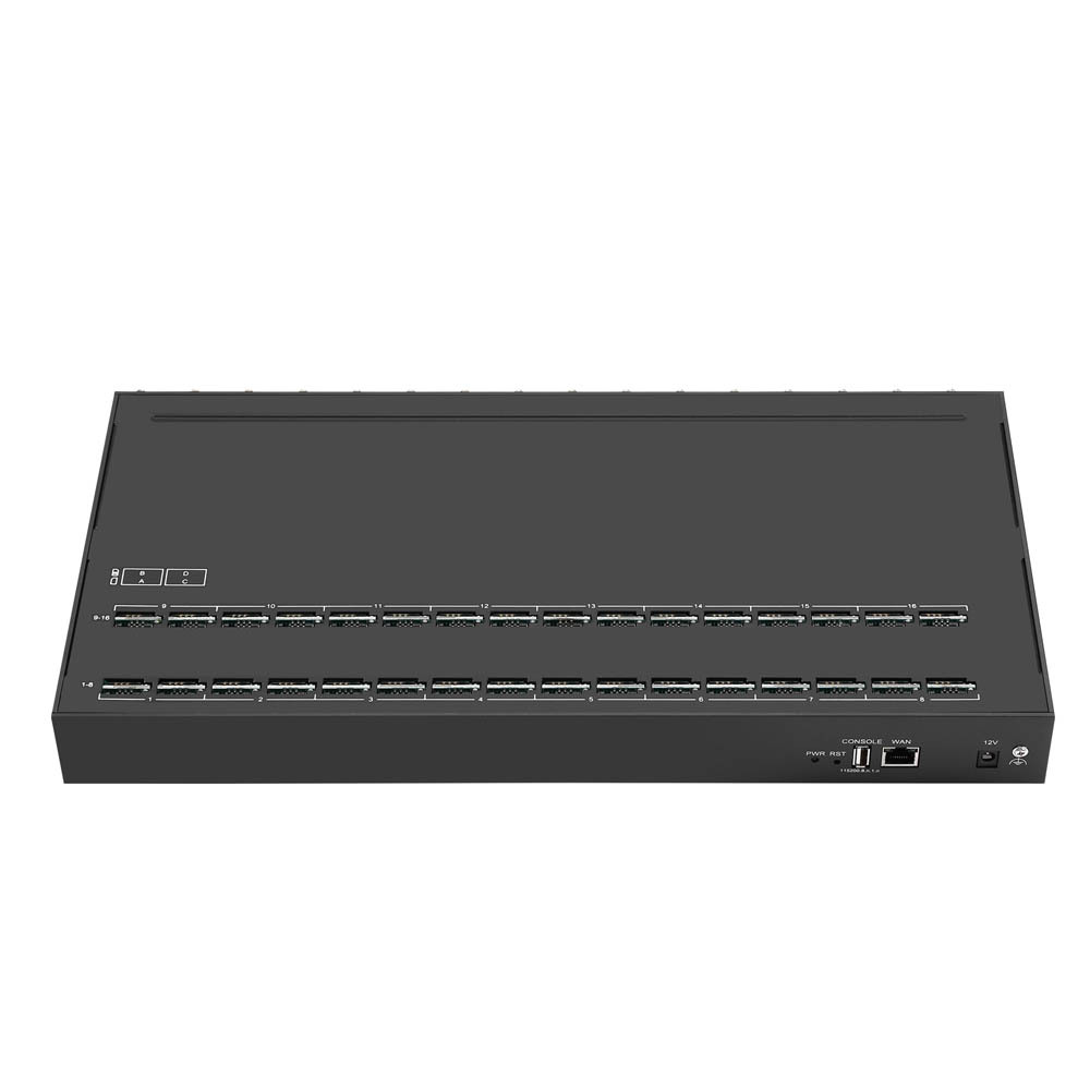 2G 16 Port MoIP Gateway 64 SIM GSM Gateway Sim Box Support SMS/ MMS