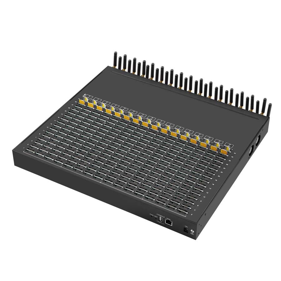 4G 32 Port MoIP Gateway 512 SIM GSM Gateway Sim Box Support SMS/ MMS