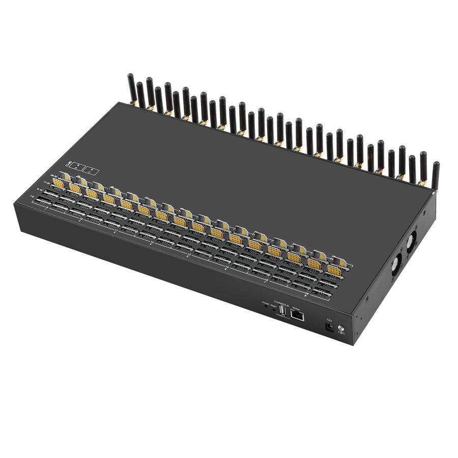 4G LTE 32 Ports 128 Sim GoIP GSM Sip Gateway VoIP Voice SIM Gateway for Call and SMS