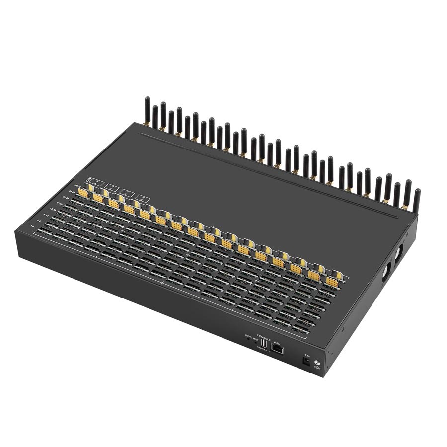 2G 32 Port MoIP Gateway 256 SIM GSM Gateway Sim Box Support SMS/ MMS