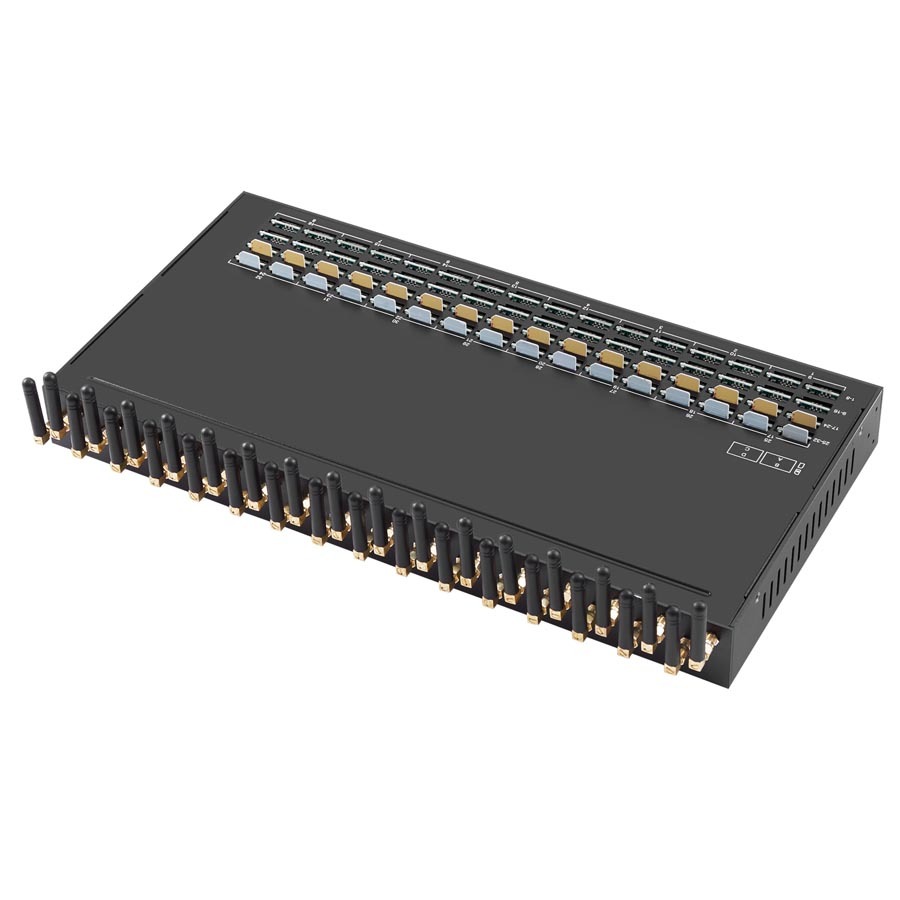 YX 2G 32 Port MoIP Gateway 128 SIM GSM Gateway Sim Box Support SMS/ MMS