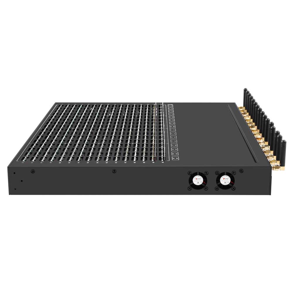 YXCALL 2G 16 Port MoIP Gateway 512 SIM GSM Gateway Sim Box Support SMS/ MMS